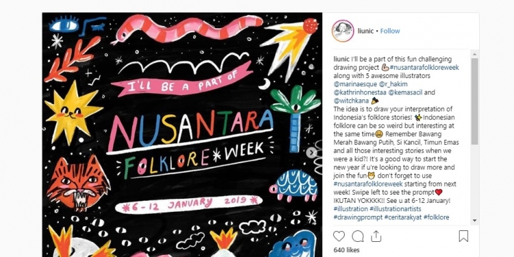 Fenomena Instagram  #nusantarafolkloreweek