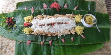 Megibung Rebung di Desa Pedawa