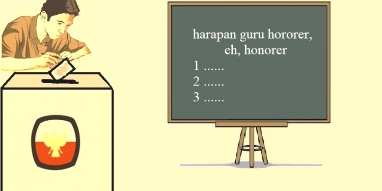 Harapan Seorang Guru Hororer, Eh, Honorer, Kepada Presiden, Wakil Presiden & Wakil Rakyat Pilihan Bangsa