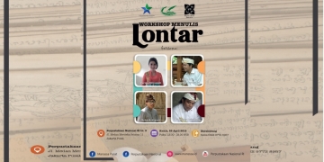 Mantap, 4 “Tukang Gebeg Lontar” Mengajar Nulis Lontar di Perpusnas RI