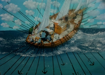 Pelukis Dudik Ariawan Merespon Puisi Sutan Takdir Alisyahbana