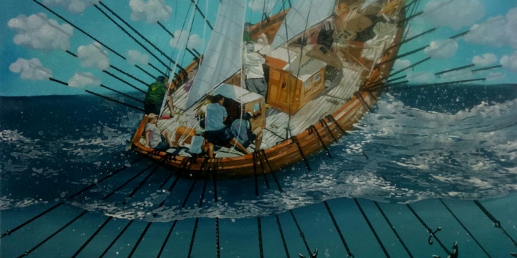 Pelukis Dudik Ariawan Merespon Puisi Sutan Takdir Alisyahbana