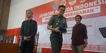 Di Jambore Pemuda Indonesia 2019, Kodim 1302 Minahasa Gelorakan Semangat Bela Negara