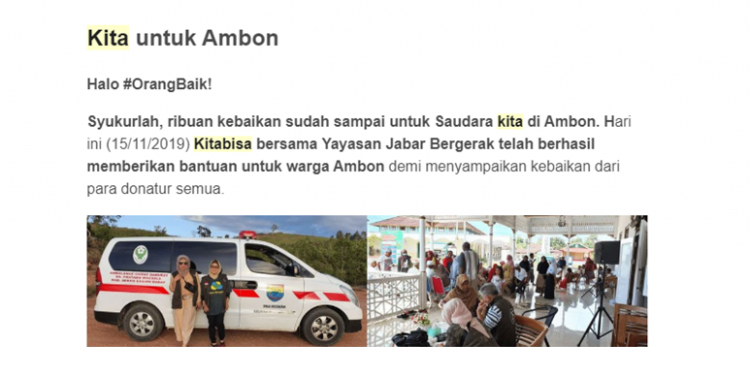 Viralkan Kebaikan, Berbagi Dulu Sebelum Rejeki Memburu