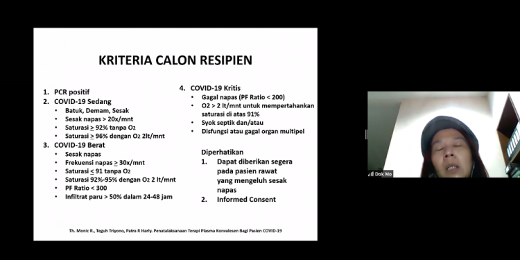 Sedarah, Jembatan Pencari dan Pendonor Plasma Pasien Covid-19