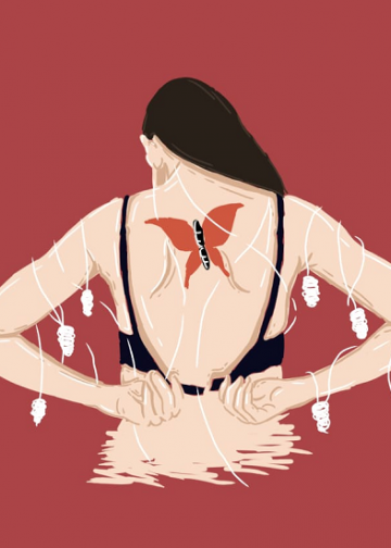 Kupu-Kupu Merah Bata | Cerpen I Putu Agus Phebi Rosadi