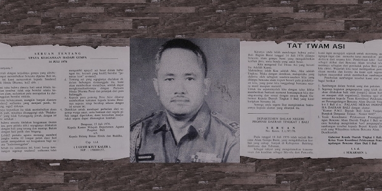 Bencana Gempa Seririt & Himbauan Gubernur Soekarmen tentang Tat Twam Asi