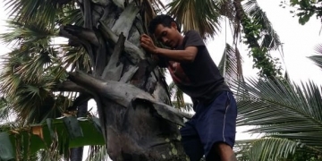 Komang Suwanara, Menyadap Tuak Sejak SMP