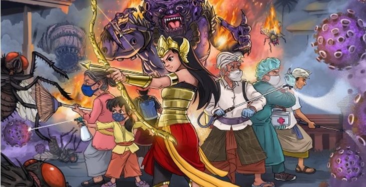 Kisah Heroik Luh Ayu Manik Mas Saat Pandemi Digarap dalam Wayang Kulit