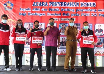 Total 211 Juta Rupiah | Itu Bonus untuk Atlet Buleleng Peraih Medali PON XX