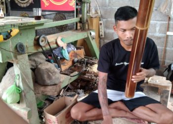 Rindik Karya Gede Eriawan, Dibuat di Desa Perbukitan, Dipasarkan  di Australia