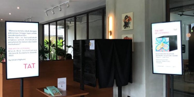 The Art of Listening | Black Box Installation (Artwork, Sculpture, Sound) Jimat dan Aghumi
