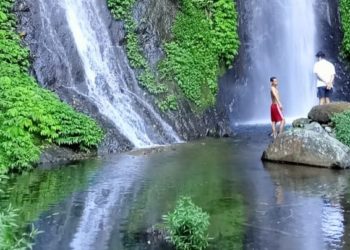 Trekking Dulu Lewat Pematang, Lalu Temukan Air Terjun Tanah Putih di Desa Galungan