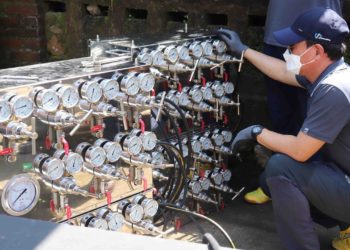 Mesin Pembersih Pipa Tenaga Nitrogen dari Korea Didemonstrasikan di Buleleng