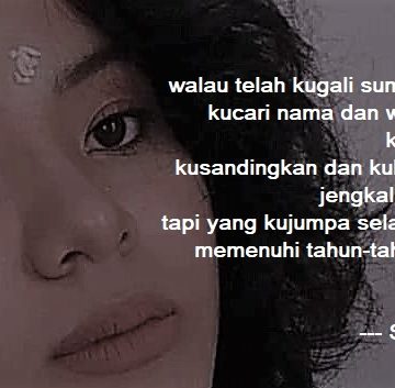 Puisi-puisi Santi Dewi | Sebuah Wajah yang Tak Pernah Bisa Kulukis