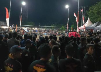 Pesan Perdamaian di Final Voli Tim Citroen Pedawa vs Lazer A Sidetapa