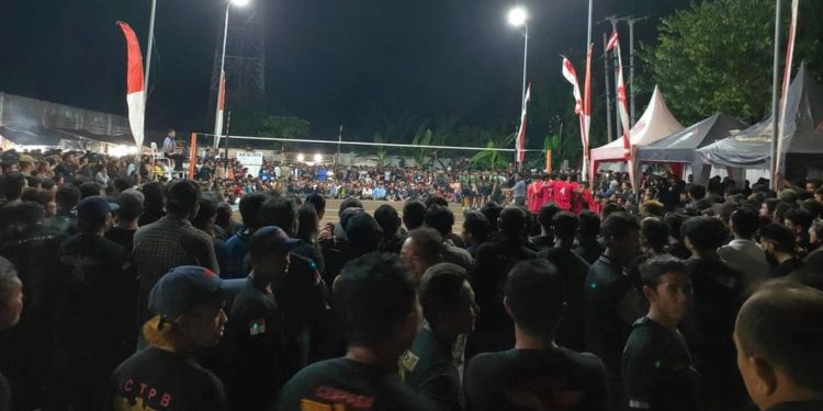 Pesan Perdamaian di Final Voli Tim Citroen Pedawa vs Lazer A Sidetapa