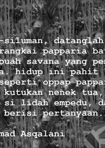 Puisi-puisi Muhammad Asqalani eNeSTe | Surat Gelak Untuk Veronica