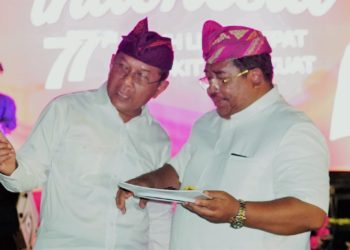 Perayaan Kemerdekaan RI, Bupati Suradnyana dan Wabup Sutjidra Sampaikan Salam Perpisahan