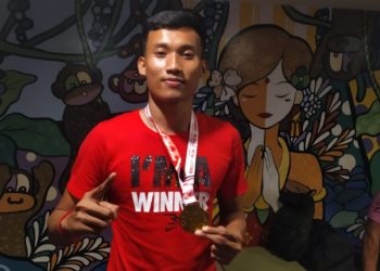 Atlet Karate Berlian Adi Pranatha : Latihan, Kuliah Daring, Hasilnya Emas untuk Buleleng