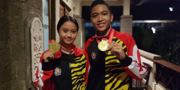 Pasangan Felisya & Bryananda Toreh Emas Pertama di Cabor Dansa untuk Buleleng