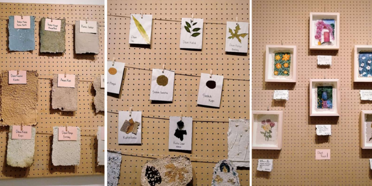 Pameran Flowers On Paper: Penyatuan Kertas Daur Ulang dan Bunga-Bunga Kecintaan