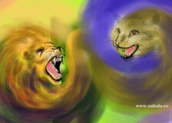 Kisah Singa dan Kucing Tua | Cerpen Kadek Susila Priangga