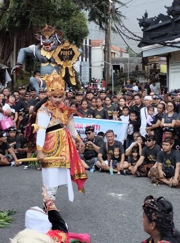 Gempita Fragmen Tari Bawi Srenggi Dadia Pudeh, Begini Awal Mula Ogoh-Ogoh di Tajun