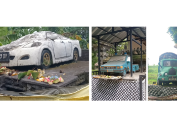 3 Pelinggih Berbentuk Mobil di Desa Adat Sangket, Unik dan Mistis