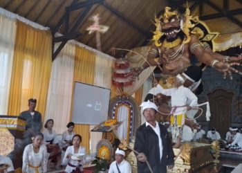 Penilaian Ogoh-ogoh di Pancasari Disambut Sasolahan Sang Hyang Penyalin