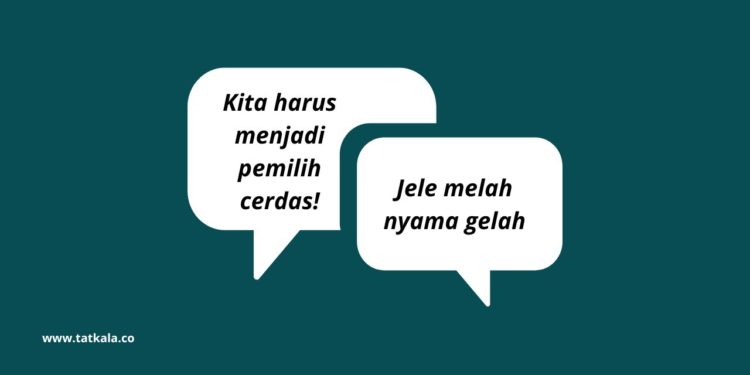 Obrolan Pemilu, Dari Jele Melah Nyama Gelah sampai Pemilih Cerdas