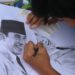 Ketika Pelajar SMP Menggambar Wajah Bung Karno