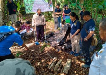 Petani Cengkeh di Asah Duren Belajar Mengolah Serasah Menjadi Kompos