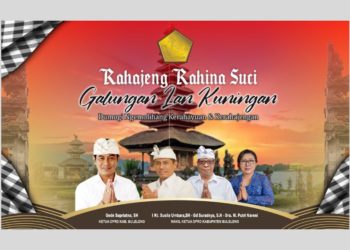 Ketua DPRD Buleleng Sampaikan Selamat Hari Raya Galungan dan Kuningan