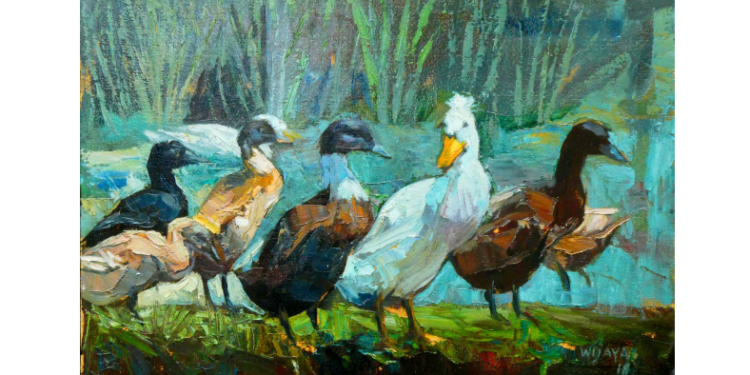 “Pesan dari Barat”, Pameran Perupa Komunitas Maha Rupa Batukaru Tabanan di Griya Santrian Sanur