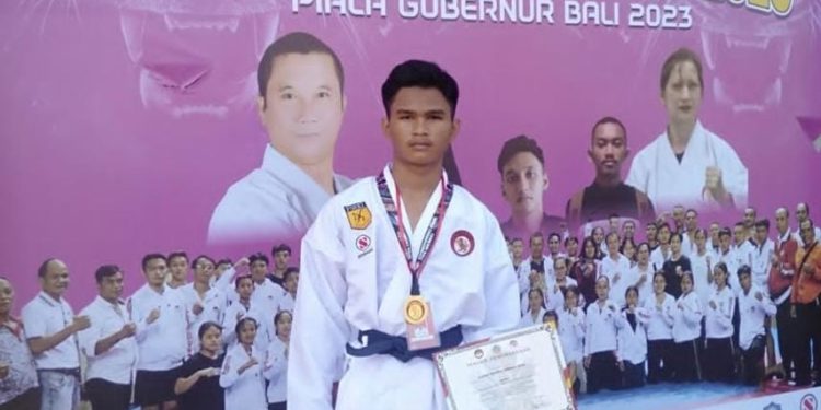 Kadek Krisna, Karateka SMPN 2 Sawan, Juara Piala Gubernur Bali 2023 : Sempat Tak Ikut Lomba Karena Biaya