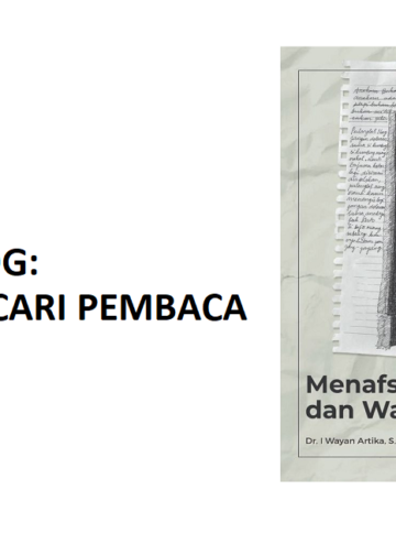 Buku “Menafsir Realitas dan Wacana” | Epilog: Mencari Pembaca