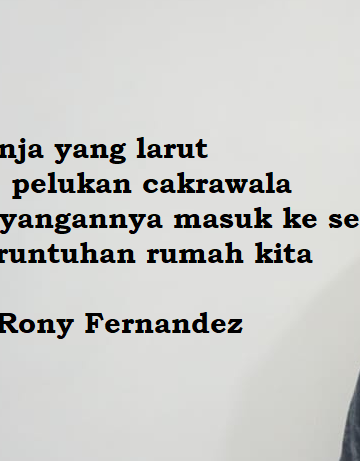 Puisi-puisi Rony Fernandez | Pemakaman, Senja, Persiapan Perang