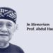 In Memoriam Prof. Abdul Hadi WM: Penyair, Budayawan, dan Intelektual Sufi  