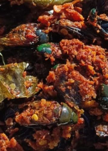 Klipes Sune Cekuh, Kumbang Air Goreng Khas Desa Kedis