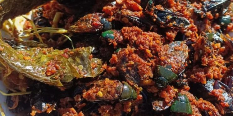 Klipes Sune Cekuh, Kumbang Air Goreng Khas Desa Kedis