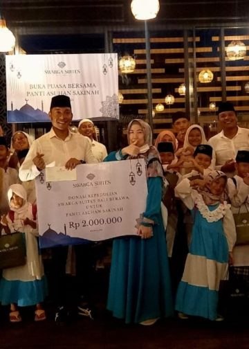 Buka Puasa ala Nusantara bersama Panti Asuhan Sakinah : The Moon Light Rooftop Swarga Suites Berawa