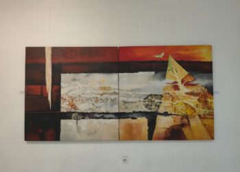 Warna-warna dan Kata-kata: Catatan Pameran Agus Fn di Taman Budaya NTB