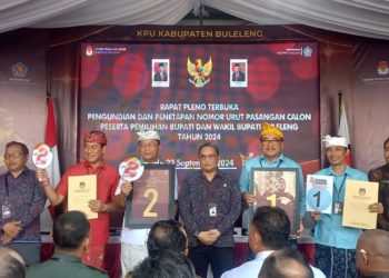 Klaim Nomor Kemenangan dan Yel-yel Penuh Gairah – Cerita Pengundian Nomor Urut Paslon Pilkada Buleleng