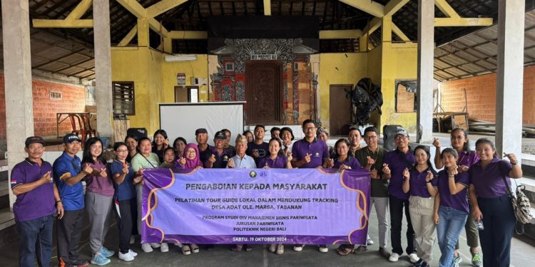 Pengabdian Masyarakat Dosen Prodi DIV Manajemen Bisnis Pariwisata Politeknik Negeri Bali di Desa Adat Ole, Marga, Tabanan