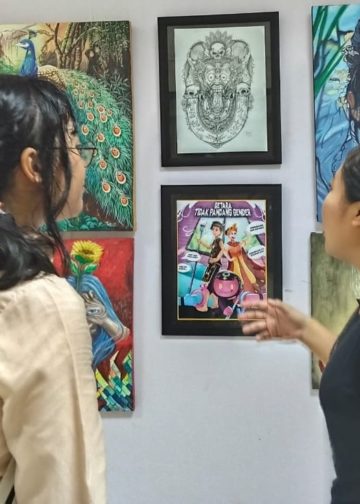 Dirah dan Pilkada dalam Mozaik Asik,  Sebuah Pameran Kebebasan Seniman Muda Undiksha