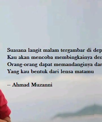 Puisi-puisi Ahmad Muzanni | Suasana Langit Malammu