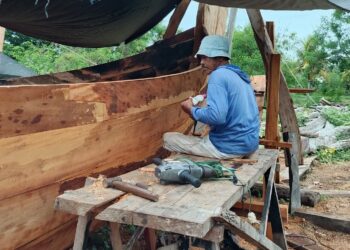 Mengintip Pembuatan Slerek Pengambengan, Kapal Kayu Warisan Maritim Nusantara