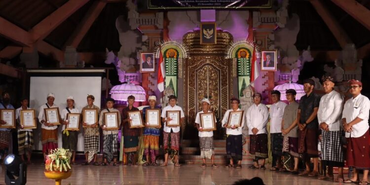 Desa Peliatan Sarang Seniman, 50 di Antaranya Diberi Penghargaan Abisatya Sani Nugraha