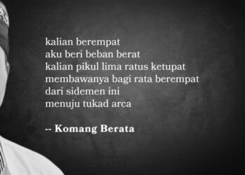 Puisi-puisi Komang Berata  |  Cara Menghukum Pengkhianat